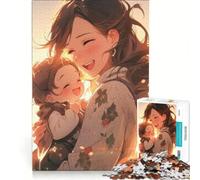 Puzzle per ragazzi da 1000 pezzi madre e figlio giochi rilassanti attività divertenti da fare in casa gioco dal design accattivante 38x26cm