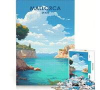 Puzzle per ragazzi da 1000 pezzi, Maiorca, Spagna, gioco per famiglie, divertimento a casa, regalo di compleanno, regalo di viaggio 38x52cm