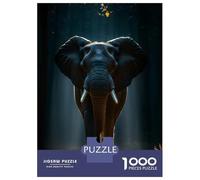 Puzzle Per Ragazzi Da 1000 Pezzi Majestic Elephant in Forest Light Puzzle Giochi Rilassanti Ma Divertenti E Spiritosi Regali Di Compleanno E Unici 52x38cm/1000pcs