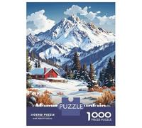Puzzle Per Ragazzi Da 1000 Pezzi Mammoth Mountain Winter Scene Puzzle Per Adulti Giochi Per Famiglie Decorazione Da Parete Regali Di Compleanno E Unici 70x50cm/1000pcs