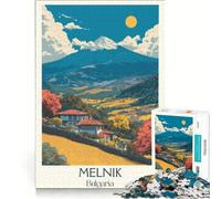 Puzzle per ragazzi da 1000 pezzi, Melnik, città del vino, gioco rilassante, difficile e stimolante, ogni pezzo è unico 50x75cm