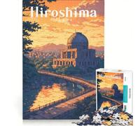 Puzzle per ragazzi da 1000 pezzi, Memoriale della Pace di Hiroshima, gioco rilassante, interazione genitore-figlio, sfida unica 50x75cm