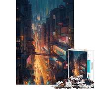 Puzzle per ragazzi da 1000 pezzi metropoli futuristica sfida educativa decorazione per la casa gioco educativo per ragazzi dai 14 anni in su (38x26cm)
