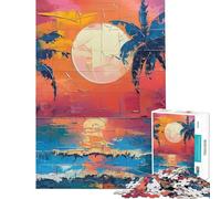 Puzzle per ragazzi da 1000 pezzi Miami USA arte puzzle da parete per ragazzi taglio di precisione difficile e stimolante rompicapo giochi per famiglie 38x52cm