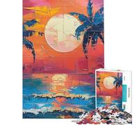 Puzzle per ragazzi da 1000 pezzi Miami USA puzzle artistico da parete per ragazzi antistress stimolante da completare gioco educativo giocattolo sfida 38x26cm