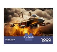 Puzzle Per Ragazzi Da 1000 Pezzi Military Jet Fighter Puzzle Fai Da Te Giocattoli Antistress Interazione Genitore-figlio 52x38cm/1000pcs