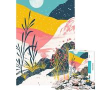 Puzzle per ragazzi da 1000 pezzi minimalista ambientazione serale nella foresta gioco giocattolo avvincente per coltivare la pazienza ottimo regalo per chi ama giocare e migliorare la memoria