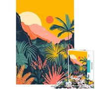 Puzzle per ragazzi da 1000 pezzi minimalista tramonto natura gioco per famiglie giocattolo avvincente per coltivare la pazienza ottimo regalo un'opera d'arte (dimensioni 50x75cm)