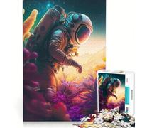 Puzzle per ragazzi da 1000 pezzi "Missione nello spazio" antistress di difficoltà elevata ideale come decorazione da scrivania 38x52cm