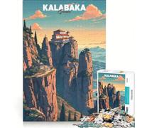 Puzzle per ragazzi da 1000 pezzi, Monastero di Meteora, Grecia Gioco divertente, allena la mente e la mano Adatto come decorazione da scrivania 38x26cm