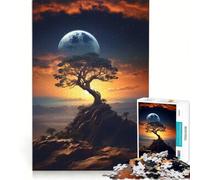 Puzzle per ragazzi da 1000 pezzi Mondo Distante Alba Eterna Gioco educativo Decorazione perfetta Lista dei desideri con Babbo Natale 38x26cm
