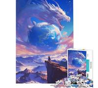 Puzzle per ragazzi da 1000 pezzi mondo sul palmo drago anime giochi per famiglie gioco stimolante giocattolo ottimo regalo per gli amanti dei giochi antistress (dimensioni 38x26cm)