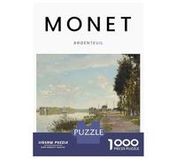 Puzzle Per Ragazzi Da 1000 Pezzi Monet Argenteuil River Puzzle Per Adulti Giochi Divertenti Un'opera D'arte Regali Di Compleanno E Unici 70x50cm/1000pcs