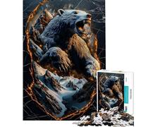 Puzzle per ragazzi da 1000 pezzi Montagna dell'Orso gioco di puzzle per adulti gioco pratico decorazione da parete ideale come regalo per tutta la famiglia (dimensioni 38x26cm)