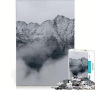 Puzzle per ragazzi da 1000 pezzi: Montagna dietro le nuvole Gioco educativo Difficile Collezione d'artista Belle arti 50x75cm