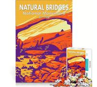 Puzzle per ragazzi da 1000 pezzi Monumento Nazionale Natural Bridges gioco pratico per divertimento in famiglia ideale come regalo per tutta la famiglia 38x26cm