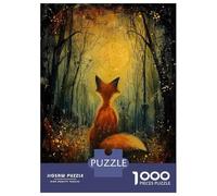 Puzzle Per Ragazzi Da 1000 Pezzi Moonlit Fox Magic Puzzle Giochi Rilassanti Ma Divertenti E Spiritosi Regali Di Natale E Compleanno 38x26cm/1000pcs