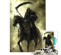 Puzzle per ragazzi da 1000 pezzi "Morte a cavallo" gioco per adulti e famiglie difficile unico ideale come regalo di compleanno e di Natale (dimensioni 50x75cm)