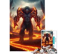 Puzzle per ragazzi da 1000 pezzi Mostro di Lava gioco per famiglie giocattolo avvincente per coltivare la pazienza ottimo regalo per chi ama giocare e migliorare la memoria (dimensioni 38x26cm)