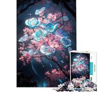 Puzzle per ragazzi da 1000 pezzi motivo "Plum Bloom Serenity" stimolante e istruttivo ideale per tutta la famiglia dai 14 anni in su (50x75cm)