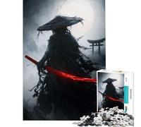 Puzzle per ragazzi da 1000 pezzi Mystic Ghost Samurai︰ Red Katana Legend Giochi per famiglie Gioco stimolante Giocattolo Ottimo regalo per giochi antistress (Dimensioni 38x52cm)