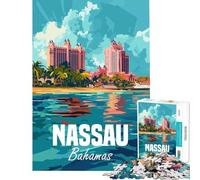 Puzzle per ragazzi da 1000 pezzi Nassau Bahamas Sfida educativa migliora la memoria gioco divertente per ragazzi dai 14 anni in su 50x75cm