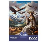 `Puzzle Per Ragazzi Da 1000 Pezzi Nature's Queen A Mystical Artwork Puzzle Per Adulti Giochi Rilassanti Analisi E Logica Giochi Stimolanti Regali 38x26cm/1000pcs