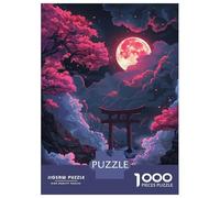 Puzzle Per Ragazzi Da 1000 Pezzi Neon Torii Gate Nightscape Puzzle Giochi Rilassanti Ma Divertenti E Spiritosi Regali Di Compleanno E Unici 52x38cm/1000pcs