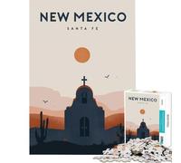 Puzzle per ragazzi da 1000 pezzi New Mexico giochi educativi giocattolo gioco intellettuale idee regalo divertente e spiritoso (dimensioni 38x26cm)