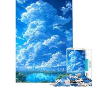 Puzzle per ragazzi da 1000 pezzi New York in una giornata nuvolosa una sfida impegnativa da completare per divertimento in famiglia giocattolo antistress per ragazzi dai 14 anni in su (38x26cm)