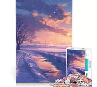 Puzzle per ragazzi da 1000 pezzi Notte d'Inverno Gioco Impossibile Sfida Difficile Compleanno e altre occasioni 50x75cm