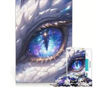 Puzzle per ragazzi da 1000 pezzi Occhio del Drago Bianco Universo Gioco Impossibile Sfida Difficile Compleanno e altre occasioni 50x75cm