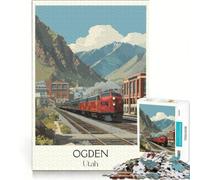 Puzzle per ragazzi da 1000 pezzi, Ogden Utah Arte, giochi rilassanti, analisi e logica, per migliorare l'amore tra le coppie 38x52cm