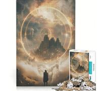 Puzzle per ragazzi da 1000 pezzi Oltre i confini della terra, giocattolo antistress, rilassante per la mente, compleanni e occasioni speciali 38x52cm