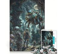 Puzzle per ragazzi da 1000 pezzi Oltre le frontiere aliene, giocattolo antistress, rilassante per la mente, compleanni e altre occasioni 50x75cm