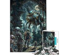 Puzzle per ragazzi da 1000 pezzi "Oltre le frontiere aliene" puzzle fai-da-te per ragazzi giocattolo per la decorazione della casa ideale come regalo per tutta la famiglia (dimensioni 38x52cm)