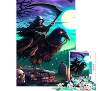 Puzzle per ragazzi da 1000 pezzi "Ombra e Falce" gioco per famiglie giocattolo avvincente per coltivare la pazienza ottimo regalo per chi ama giocare e migliorare la memoria (dimensioni 38x52cm)