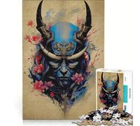 Puzzle per ragazzi da 1000 pezzi Oni Samurai No gioco interattivo migliora la memoria regalo per amici e familiari 38x52cm