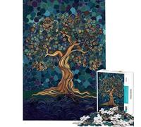 Puzzle per ragazzi da 1000 pezzi originale Albero della Vita gioco rompicapo per adulti analisi e logica regalo per amici e familiari (dimensioni 38x52cm)