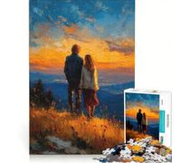 Puzzle per ragazzi da 1000 pezzi, Orizzonte Dorato, gioco educativo, per divertimento in famiglia, regalo di compleanno, regalo di viaggio 50x75cm