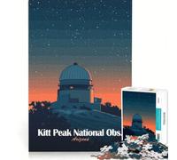 Puzzle per ragazzi da 1000 pezzi Osservatorio Nazionale di Kitt Peak gioco antistress sfida impegnativa rafforza l'amore tra le coppie 38x52cm