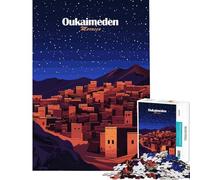 Puzzle per ragazzi da 1000 pezzi Oukaimeden Marocco Notte Impossibile Gioco per gioco educativo Sfida Giocattolo Divertente Regalo Adatto per coppie (Dimensioni 75x50cm)