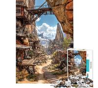 Puzzle per ragazzi da 1000 pezzi "Outlaws' Passage" Puzzle per adulti Gioco pratico per divertimento in famiglia Difficile e stimolante (dimensioni 50x75cm)
