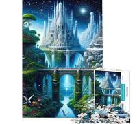 Puzzle per ragazzi da 1000 pezzi paesaggio incantato puzzle per adulti ideale per passare il tempo durante le vacanze sfida educativa divertimento in famiglia e serate di gioco 38x52cm