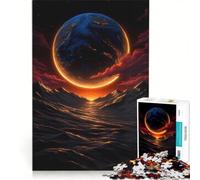 Puzzle per ragazzi da 1000 pezzi paesaggio planetario con orizzonte luminoso gioco educativo per divertimento in famiglia regalo di compleanno regalo di viaggio 50x75cm