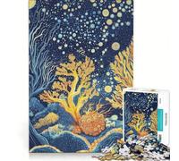 Puzzle per ragazzi da 1000 pezzi paesaggio sottomarino da sogno gioco impossibile regalo di compleanno con poster e foglio di curiosità abbinati 38x26cm
