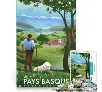 Puzzle per ragazzi da 1000 pezzi, Paesi Baschi, gioco per famiglie, divertimento a casa, regalo di compleanno, regalo di viaggio 50x75cm