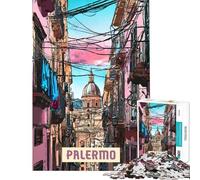 Puzzle per ragazzi da 1000 pezzi Palermo Giochi educativi Giocattoli educativi per l'apprendimento Ottimi regali e giocattoli educativi (dimensioni 38x26cm)
