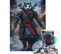 Puzzle per ragazzi da 1000 pezzi Panda Assassino in una città innevata Un'esperienza impegnativa da completare Regalo di compleanno Giochi educativi per ragazzi dai 14 anni Gioco di puzzle offerto