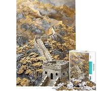 Puzzle per ragazzi da 1000 pezzi panorama della Grande Muraglia gioco rompicapo per adulti ideale per passare il tempo durante le vacanze compleanno e Natale (dimensioni 38x52cm)